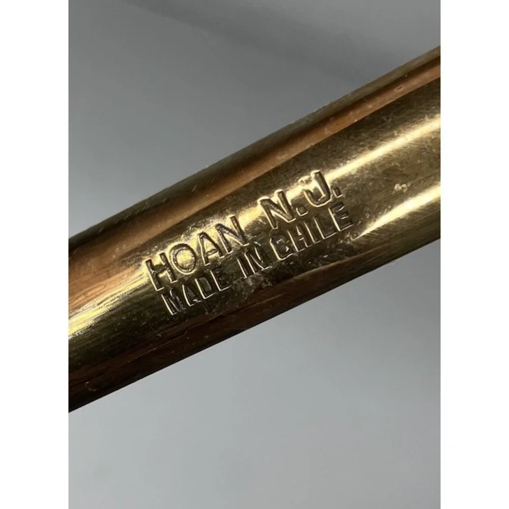 Vintage HOAN Copper Ecumoire Skimmer Spoon 16